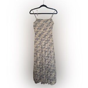 Audrey Parks for Francesca’s Blue Floral Maxi Dress